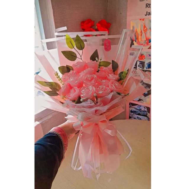 

BUKET HADIAH bunga pita satin handmade