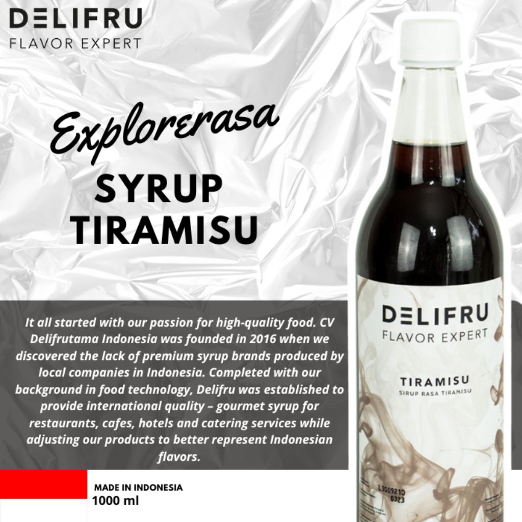 

Delifru syrup rasa tiramisu isi 1 liter