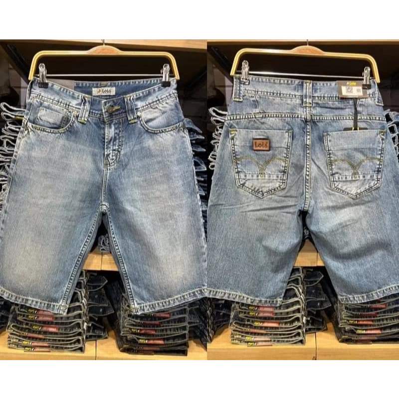 CELANA PENDEK PRIA JEANS LOIS / Celana Jeans Pendek Pria Original 100% Lois Model Terbaru
