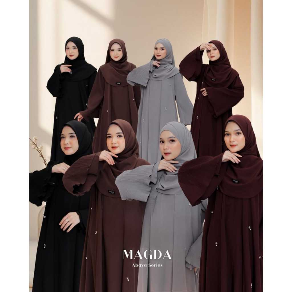 Magda Abaya | Gaun Muslimah Mewah Dan Elegan Terbaru Abaya Mewah Dubai Premium Gamis Syari Muslimah 