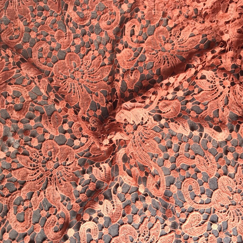 kain brokat Prada import / bahan brokat Prada lace / brokat lace / bahan meteran (harga 0,5 meter)