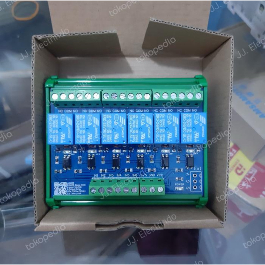 Relay 6Channel , Auxilary relay 6Channel Optocoupler Relay 6 Channel , Optoisolation Relay 6 Channel