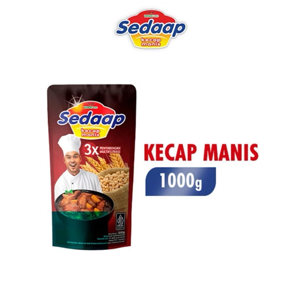 

SEDAAP Kecap Manis Pouch 1000gr [dinastitistore]