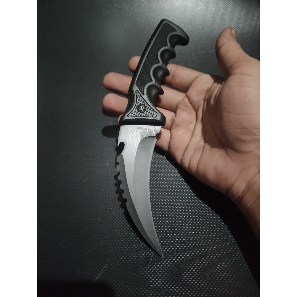 Pisau Survival Rambo 3228A Camping Bushcraft
