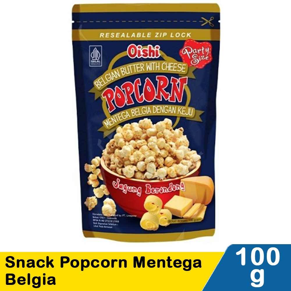 

oishi snack popcorn mentega belgia 100g