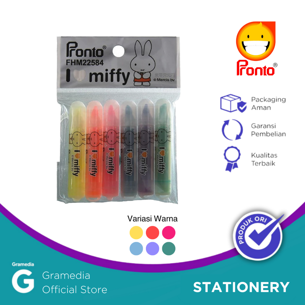 

Gramedia Pekanbaru - PRONTO MINI HIGHLIGHTER 6C 22584