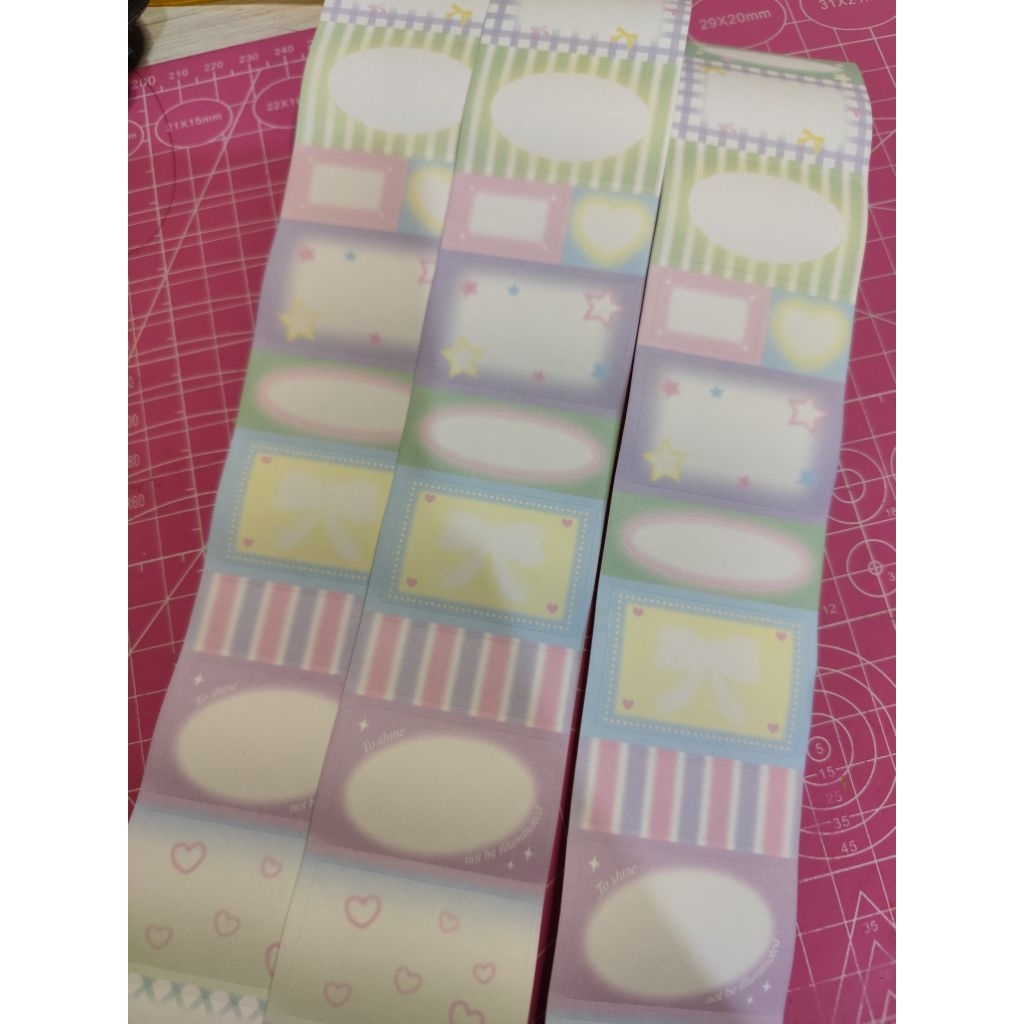 

Sticker sheets frame/sharing sticker roll. y2k, retro, jumino core sticker deco journalling