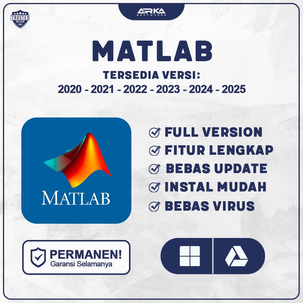 Matlab 2025 Full Version Original No Trial Lifetime + Panduan Instalasi (WIN & MAC) | Version 2020 /