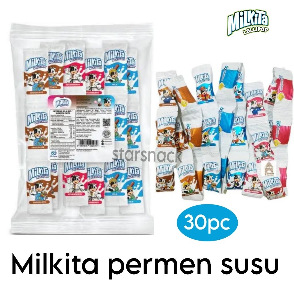 

Milkita Permen Susu Mix 3 Rasa isi 30pc/pak