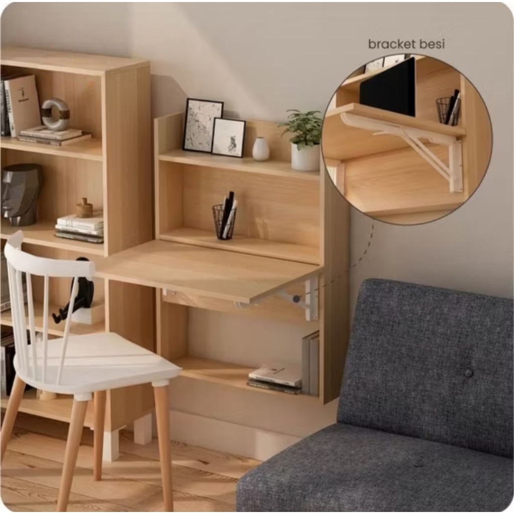 Meja Tulis Lipat Meja Kerja Meja Belajar gantung Dinding