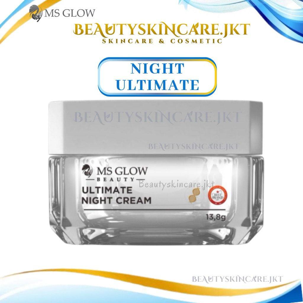 Ms Glow Night Cream Ultimate Flek Cream Malam Flek Ms Glow
