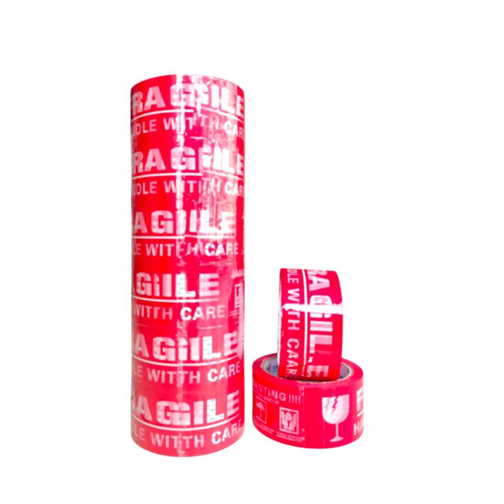 

Lakban Fragile Merah 1 Slop Isi 6 Pcs / Jangan di Banting