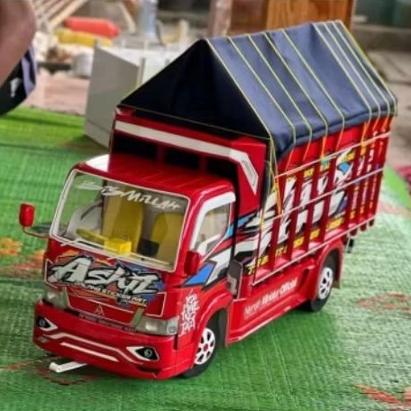 (PROMO)MINIATUR TRUK OLENG JUMBO MINIATUR TRUK OLENG BESAR UKURAN JUMBO LAMPU TERPAL