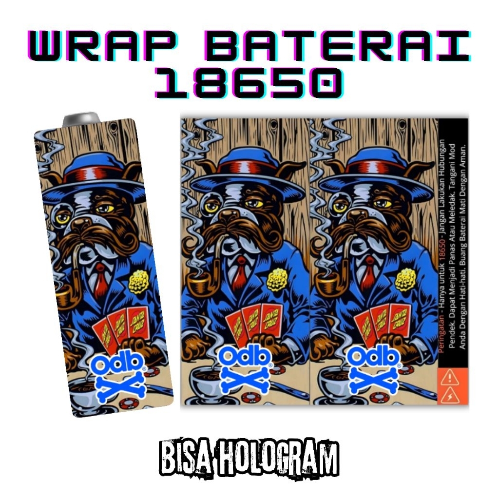 

Holdingskyy - Skin Stiker Wrap Baterai 18650 Motif Cheers & Chaos - Limited Wrap Edition Untuk Melindungi Dan Mempercantik Baterai 18650 - Wrap Battery 18650 Full Motif