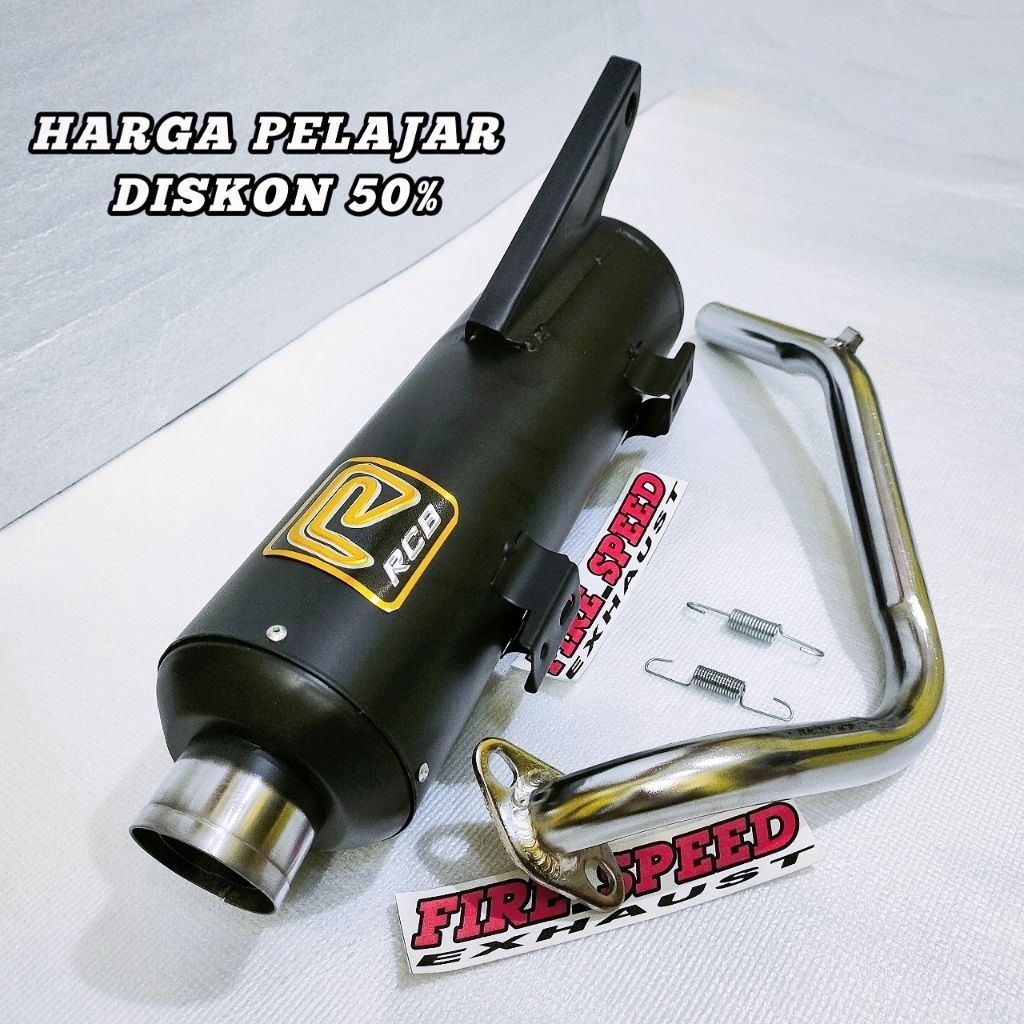 Sale Knalpot Standar Rcb Ujung Croom Beat Fi Karbu Beat Deluxe Mio Sporty Mio Smile M3 Vario 125 Mio