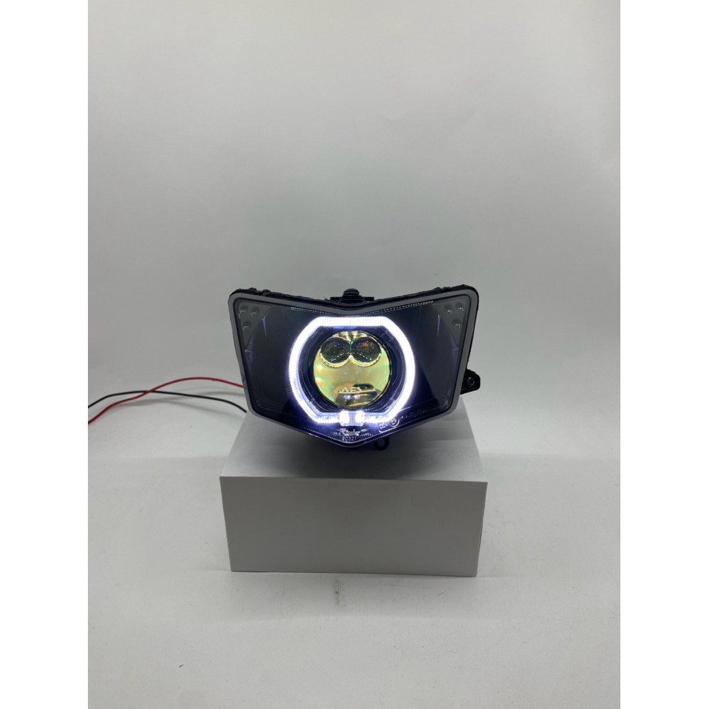 Lampu Depan Ninja RR new set Biled AES Doubel laser Reflektor ninja RR new original.