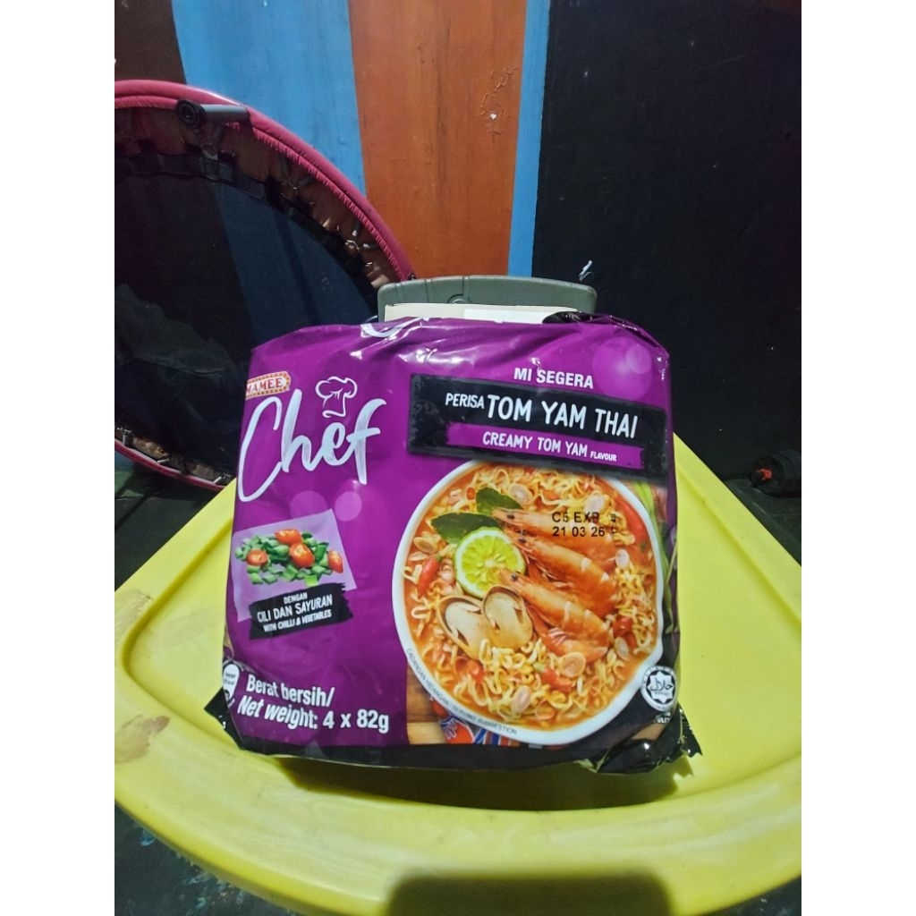 

Mamee Chef Tom Yam Thai isi 4 ( 4x82gr ) Mie Mamee Chef Creamy Tom Yam