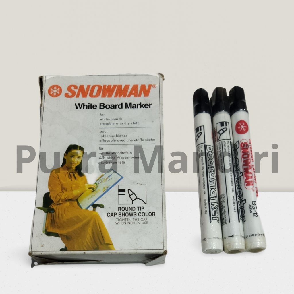

Spidol Snowman whiteboard BG-12, 1 pak(12pcs)