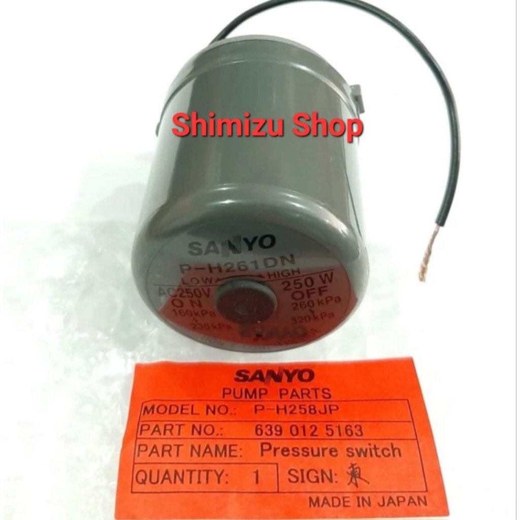 Pressure Switch Pompa Sanyo PH258JP Sanyo 250watt Original Made in Japan