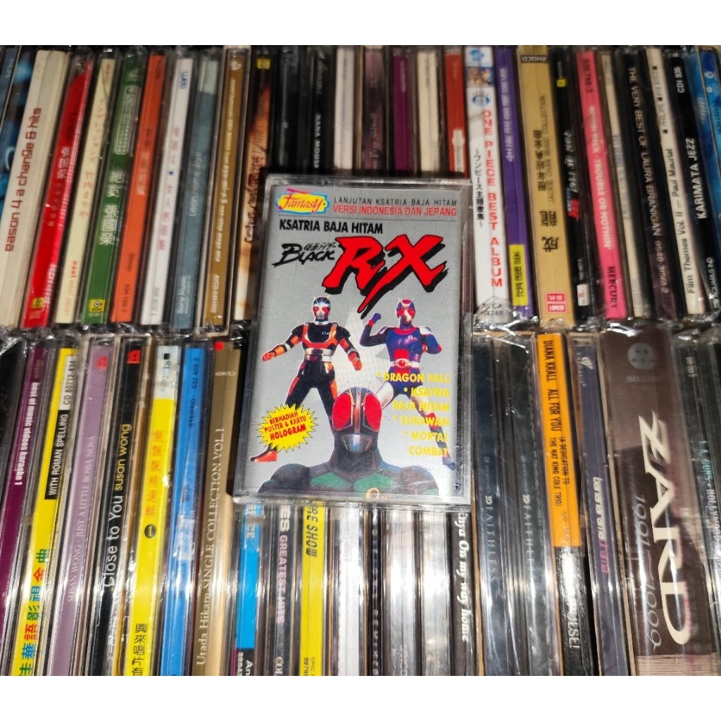 Kaset Soundtrack Ksatria Baja Hitam Black RX ( Versi Indonesia dan Jepang ) - Include Song : Dragon 