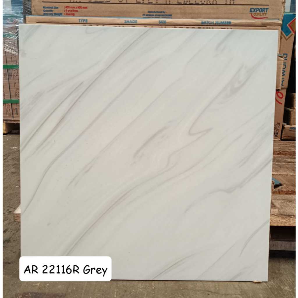 keramik arwana 22116R grey 40x40