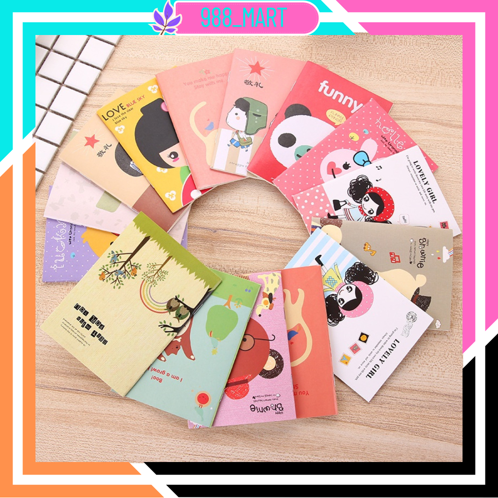 

【COD READY STOCK】Buku Tulis Mini Motif Kartun Note Book Mini Cartoon Mini Book Notepad Karakter Buku Tulis Memo Kecil Murah