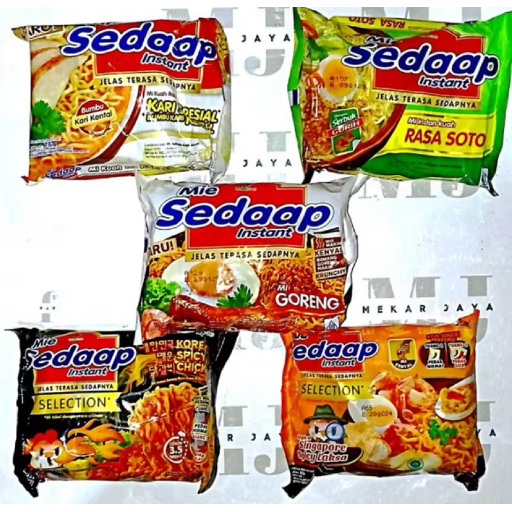 

(TERMURAH) mi sedap all varian ecer minimal pembelian 5 campur