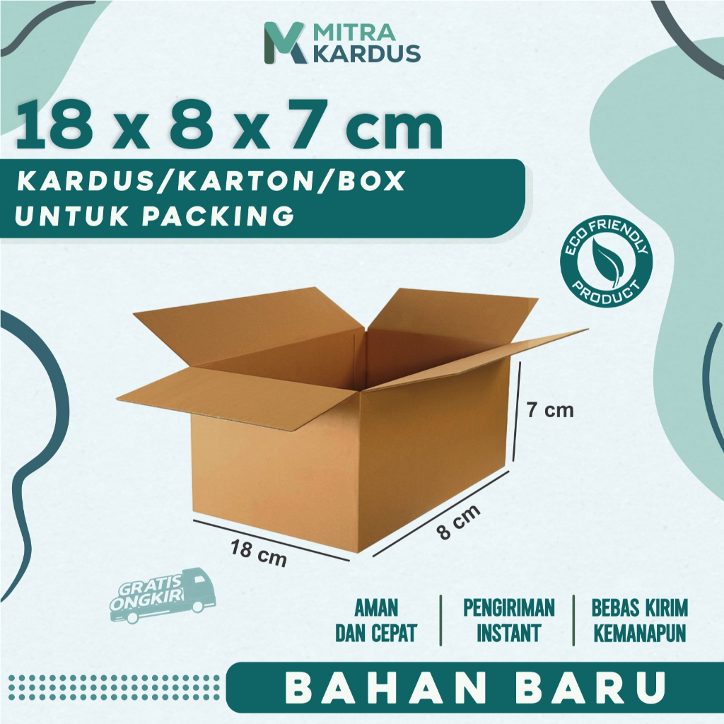 

kardus packing 18x8x7 cm | Box Karton Corrugated Single Wall Premium | Box Packing packing online