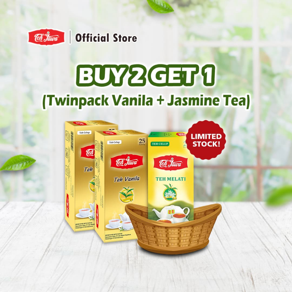

[PROMO] BUY 2 GET 1 Teh Jawa Celup Jasmine Vanila Isi 25 Pcs