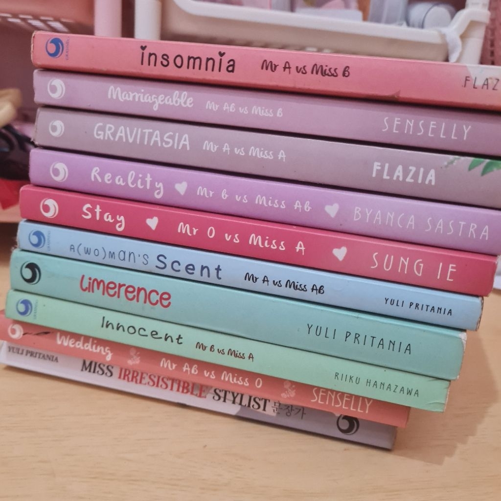 PRELOVED novel blood type series original grasindo