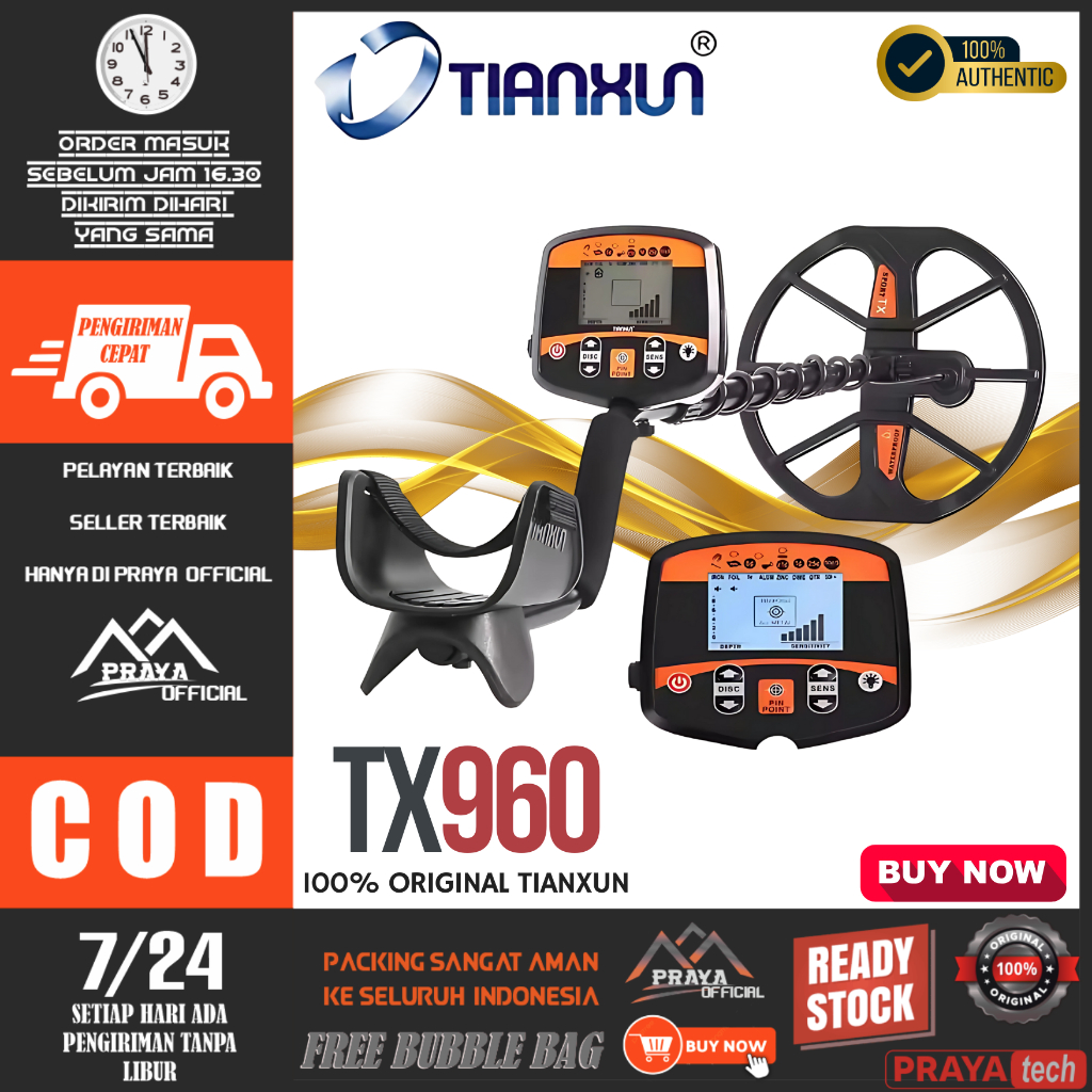 ORIGINAL TIANXUN TX 960 TX960 METAL GOLD DETECTOR HUNTING BERBURU BUKAN TX850