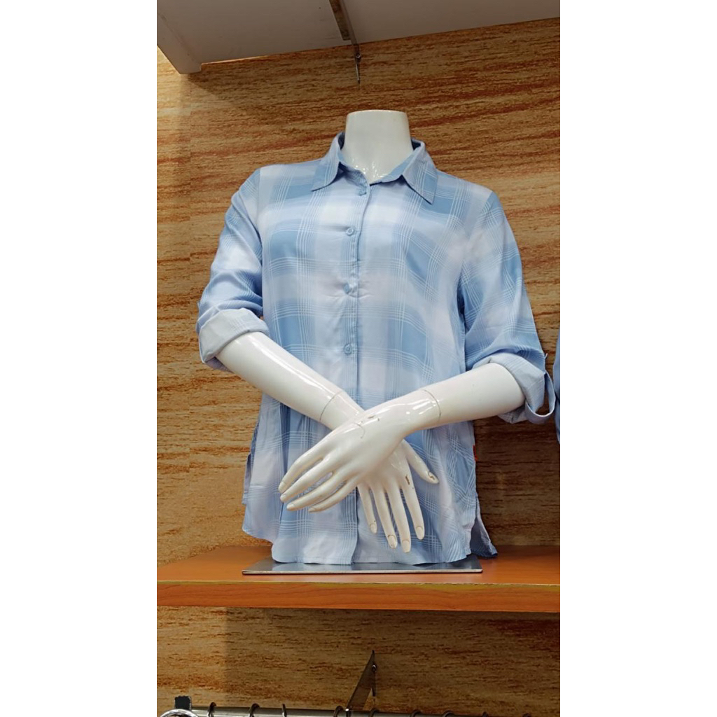 DUST - NEW Kemeja Wanita Kotak-Kotak (S-XXL)