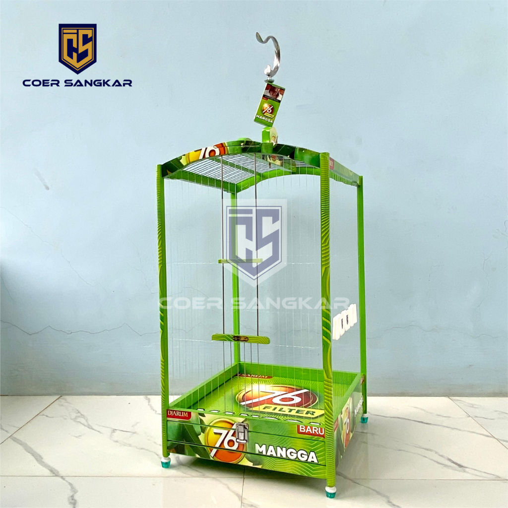[KHUSUS LUAR JAWA] COER SANGKAR KOTAK NO.2 (43X38 CM) SANGKAR SENAR SANGKAR DECAL SANGKAR KENARI SAN