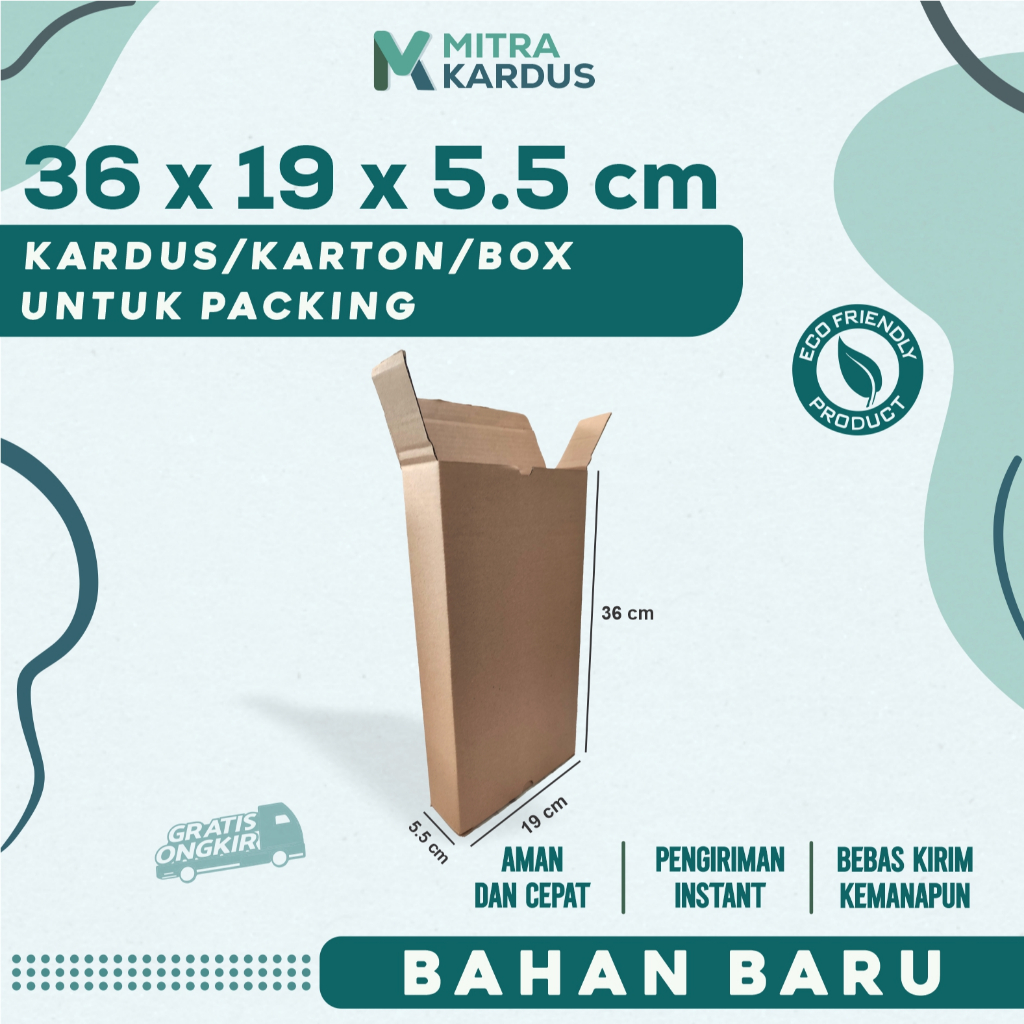 

kardus packing 36x19x5,5 cm box karton corrugated single wall premium / Box Packing packing online
