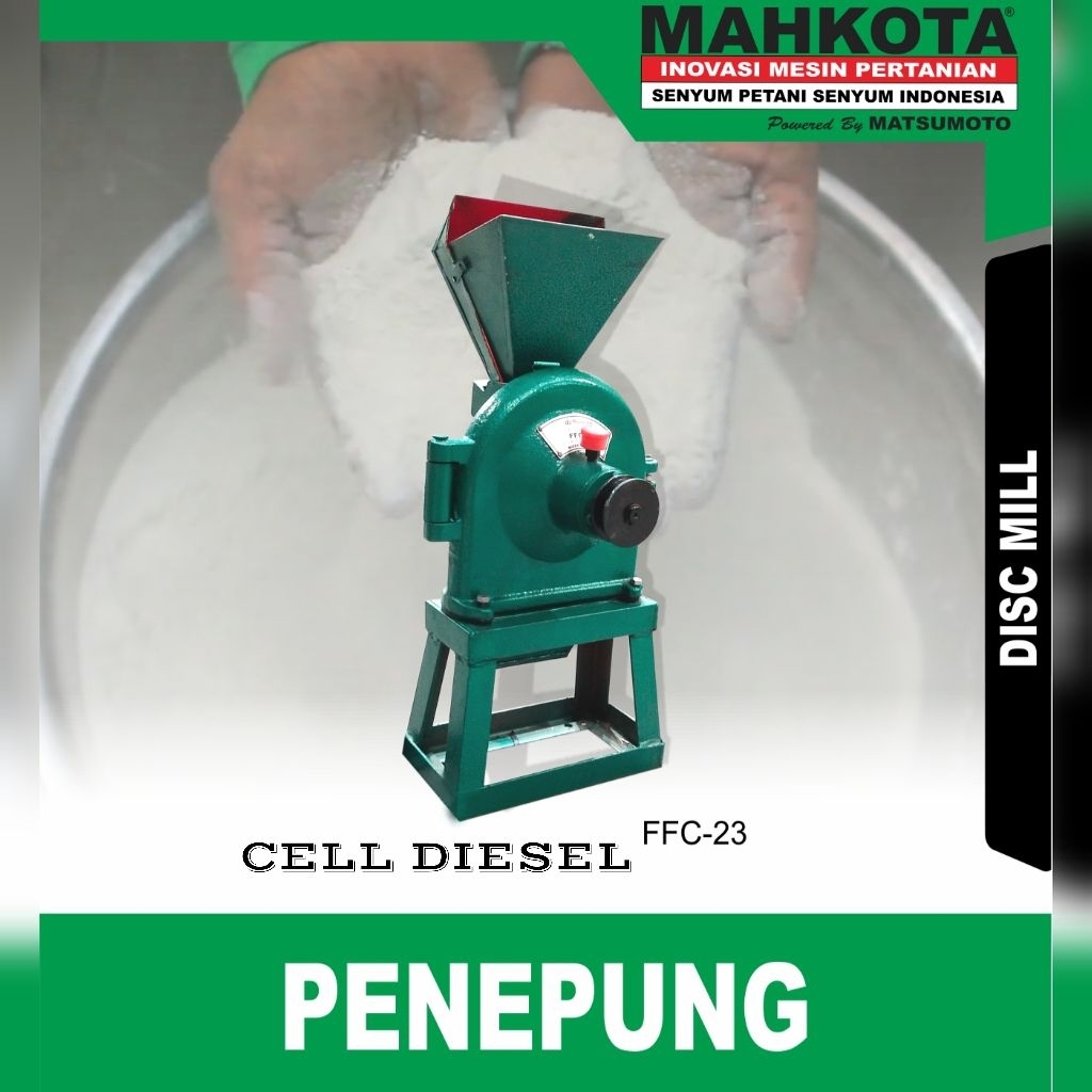 MAHKOTA Mesin Giling penepung mahkota FFC 23 DISK MILL