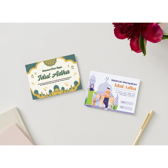 Kartu Ucapan Idul Adha Hang Tag Idul Adha