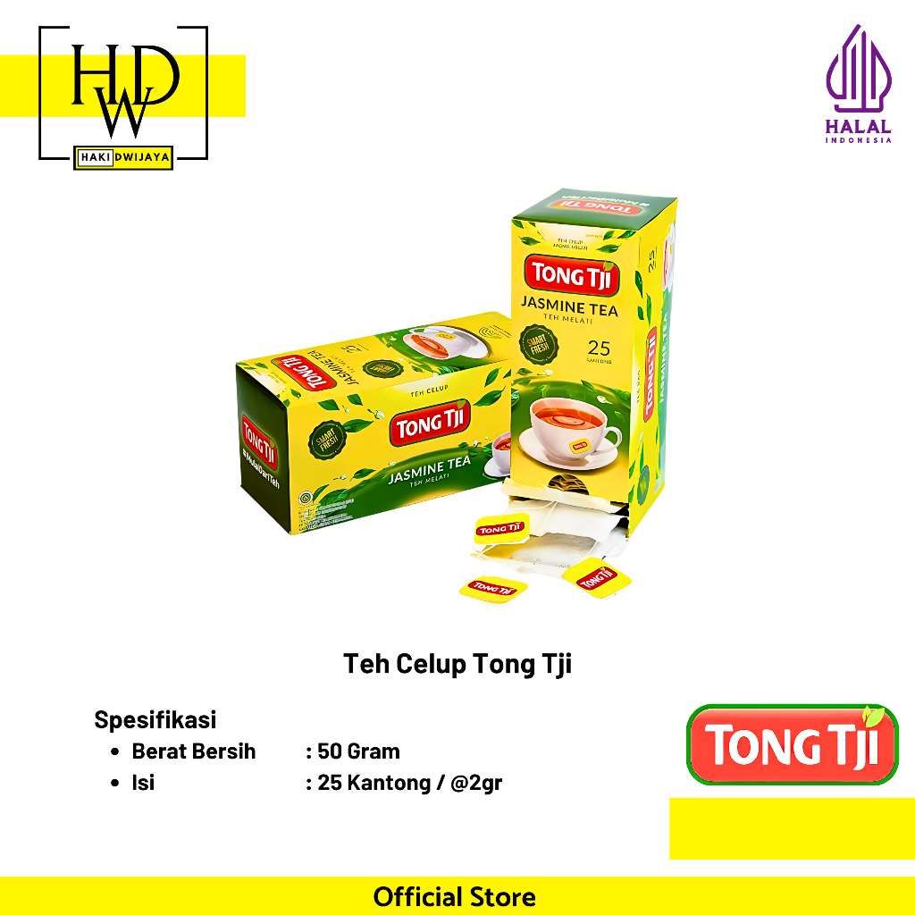 

[50 Gram] Teh Tong Tji Jasmine / Teh Celup Isi 25pcs
