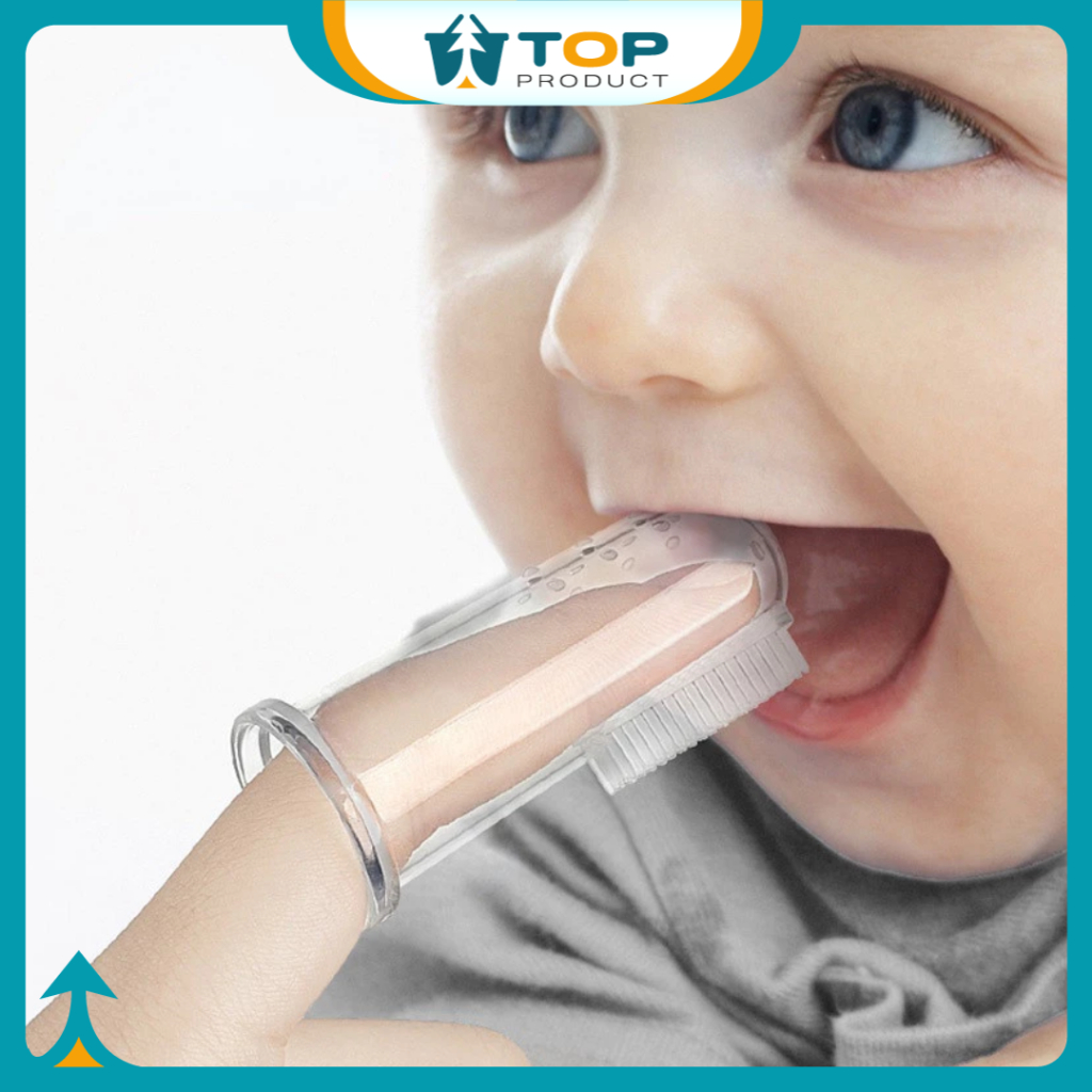 Sikat Gigi Bayi Finger Tooth Brush Lembut Silikon Food Grade Pembersih Gigi Lidah Baby Born HM1053