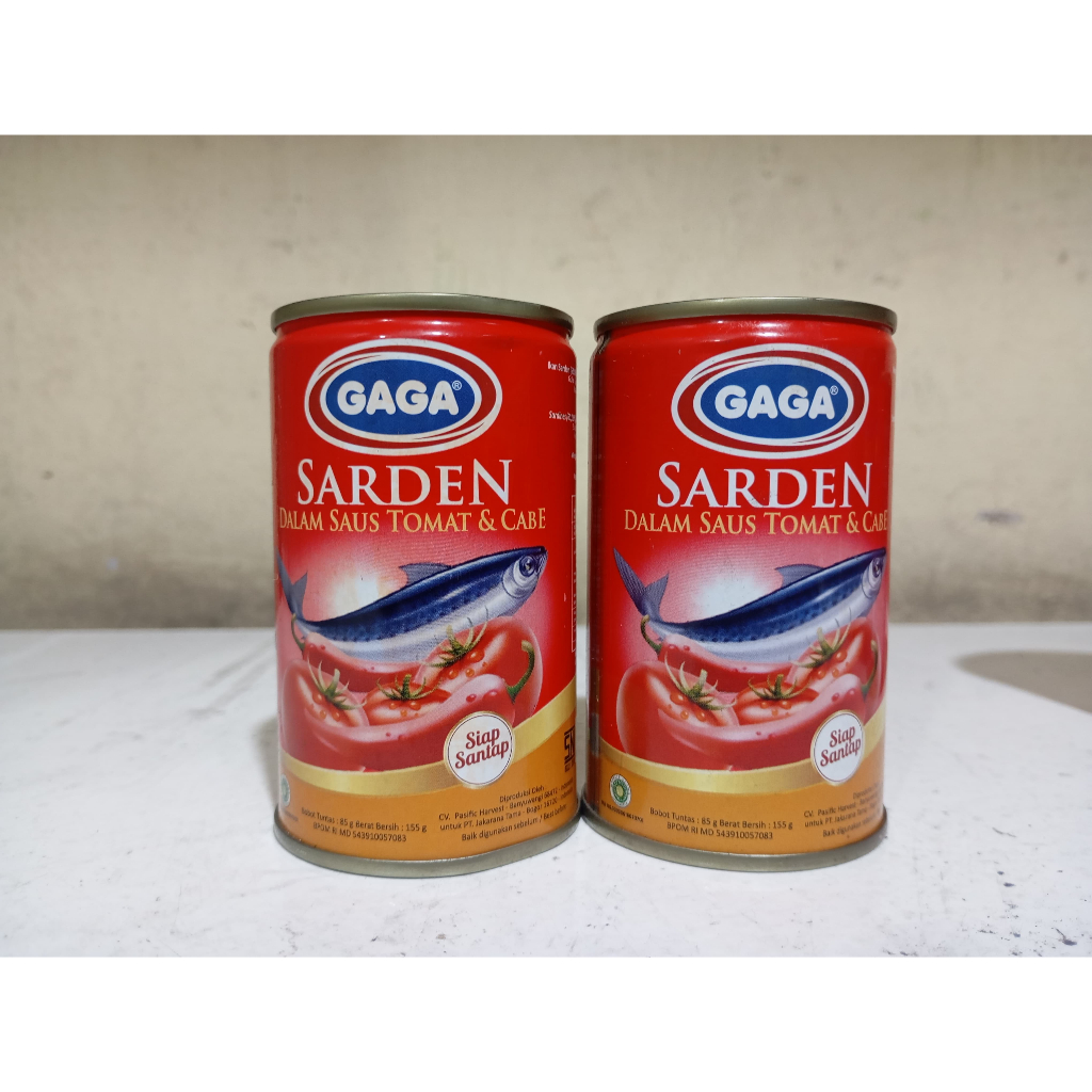 

Gaga Sarden Saus Tomat & Cabe 155 gr Termurah