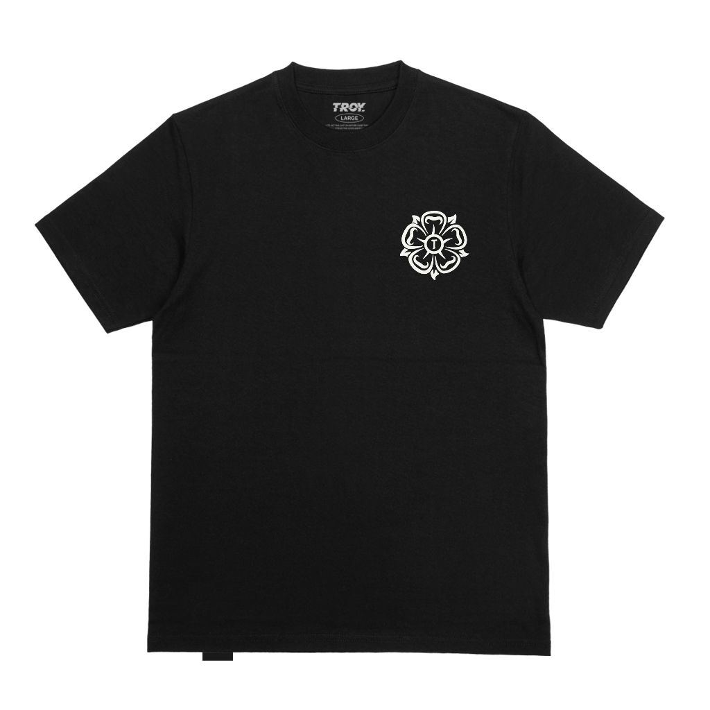 Troy Company Tshirt Black Right And Wrong - Kaos Lengan Pendek Kaos Hitam MTD 3146