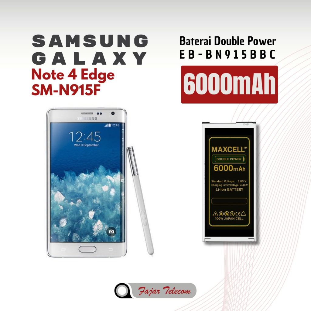 Baterai EB-BN915BBC compatible Samsung Note 4 Edge SM-N915F Double Power 6000mAh