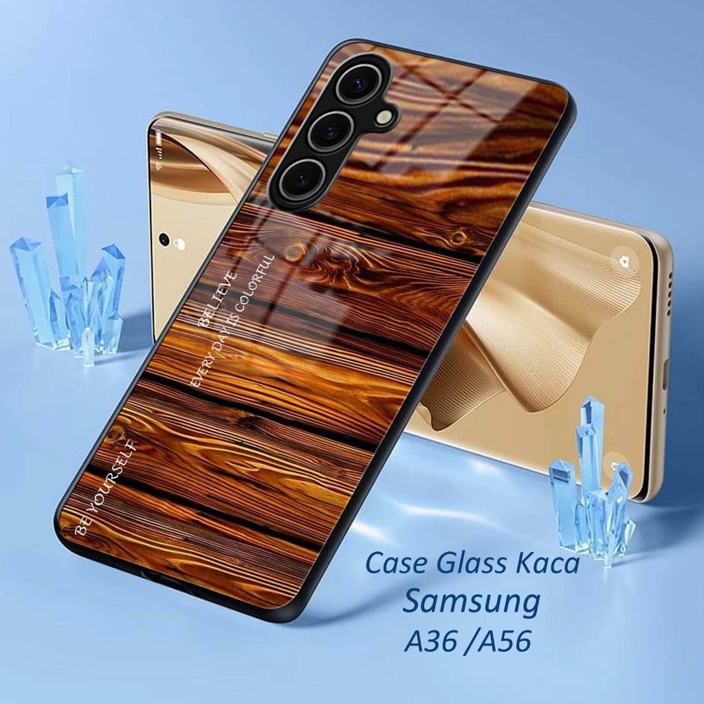 Softcase Kaca Kilau SAMSUNG A56 - Casing HP SAMSUNG A56 - Pelindung Handphone SAMSUNG A56 -A18
