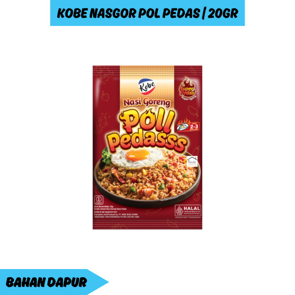

Kobe Nasi Goreng Poll Pedas Bumbu Masak Instan
