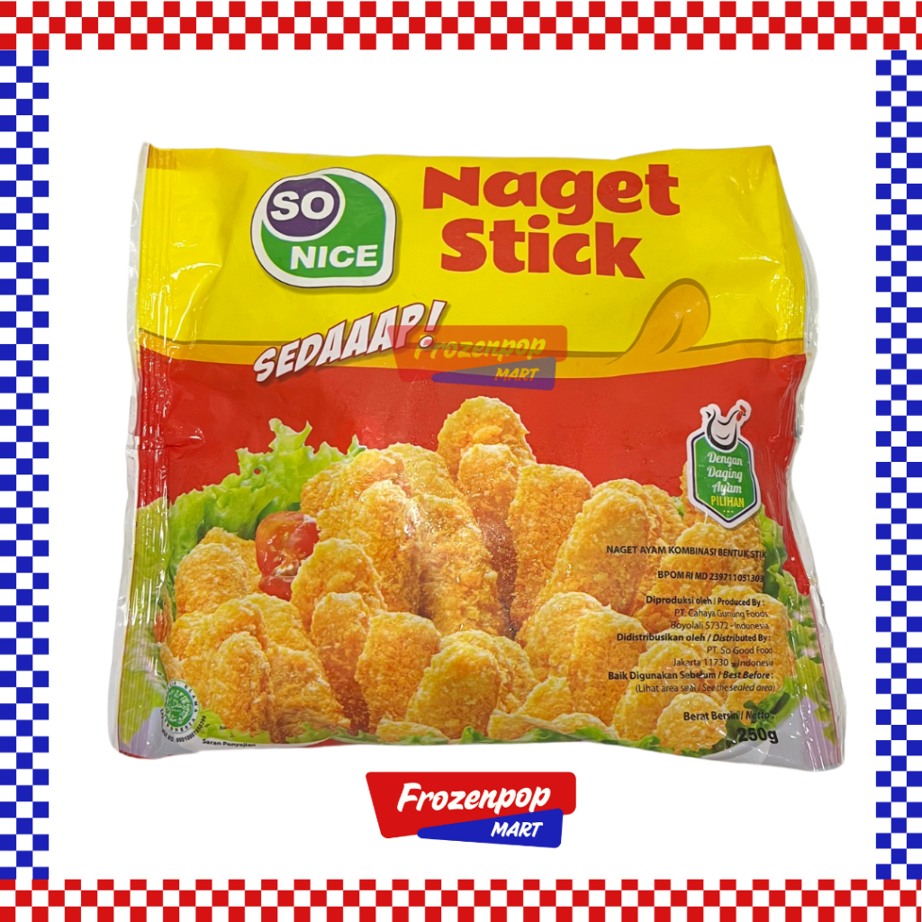 

So Nice Naget Stick Sedaaap 250gr [INSTANT MALANG]
