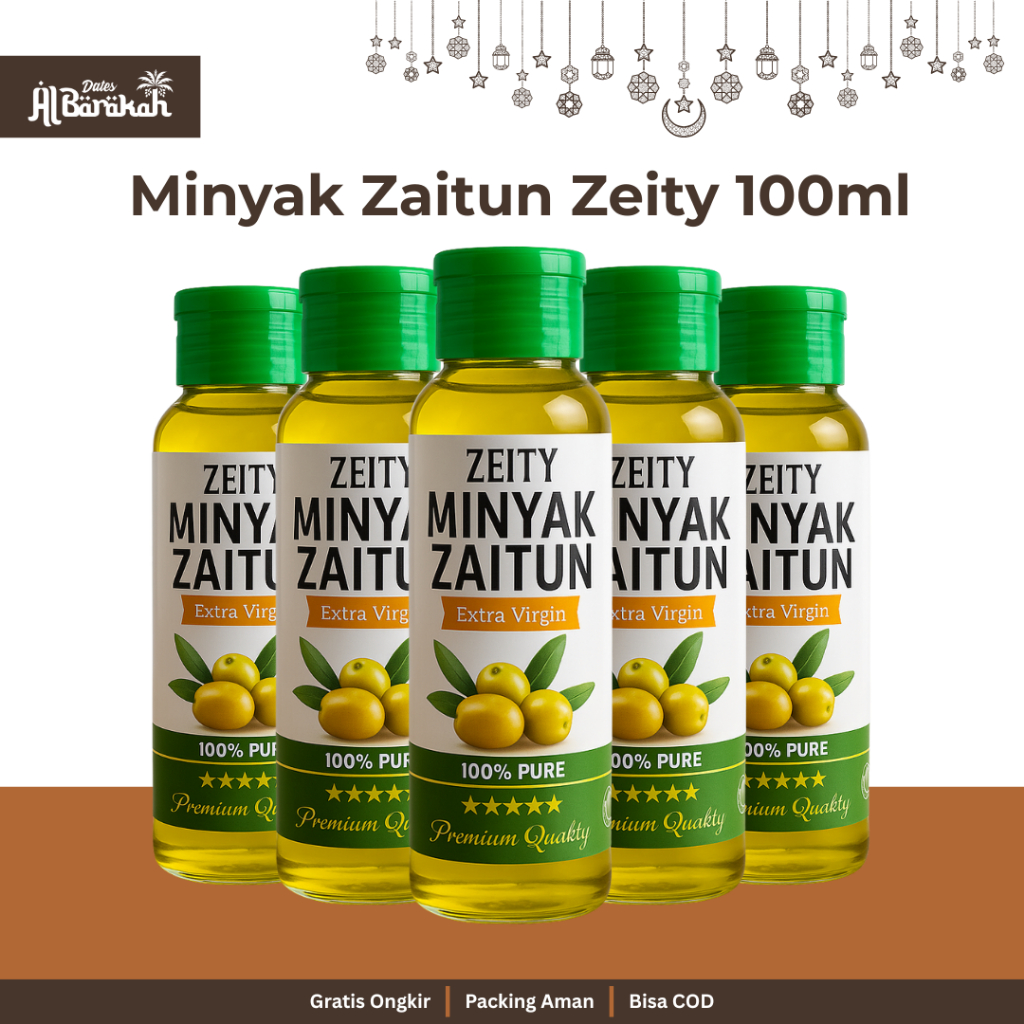 

Minyak Zaitun Extra Virgin Olive Oil Original Premium Kemasan 100ml by Zeity