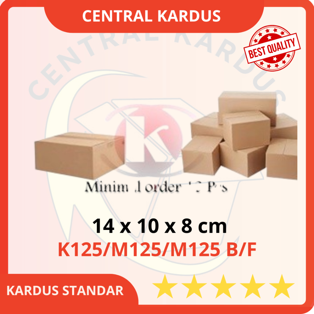 

(ISI 1 PCS)KARDUS PACKING POLOS UK.14x10x8 cm/KARDUS KARTON BOX POLOS murah-centralkardus