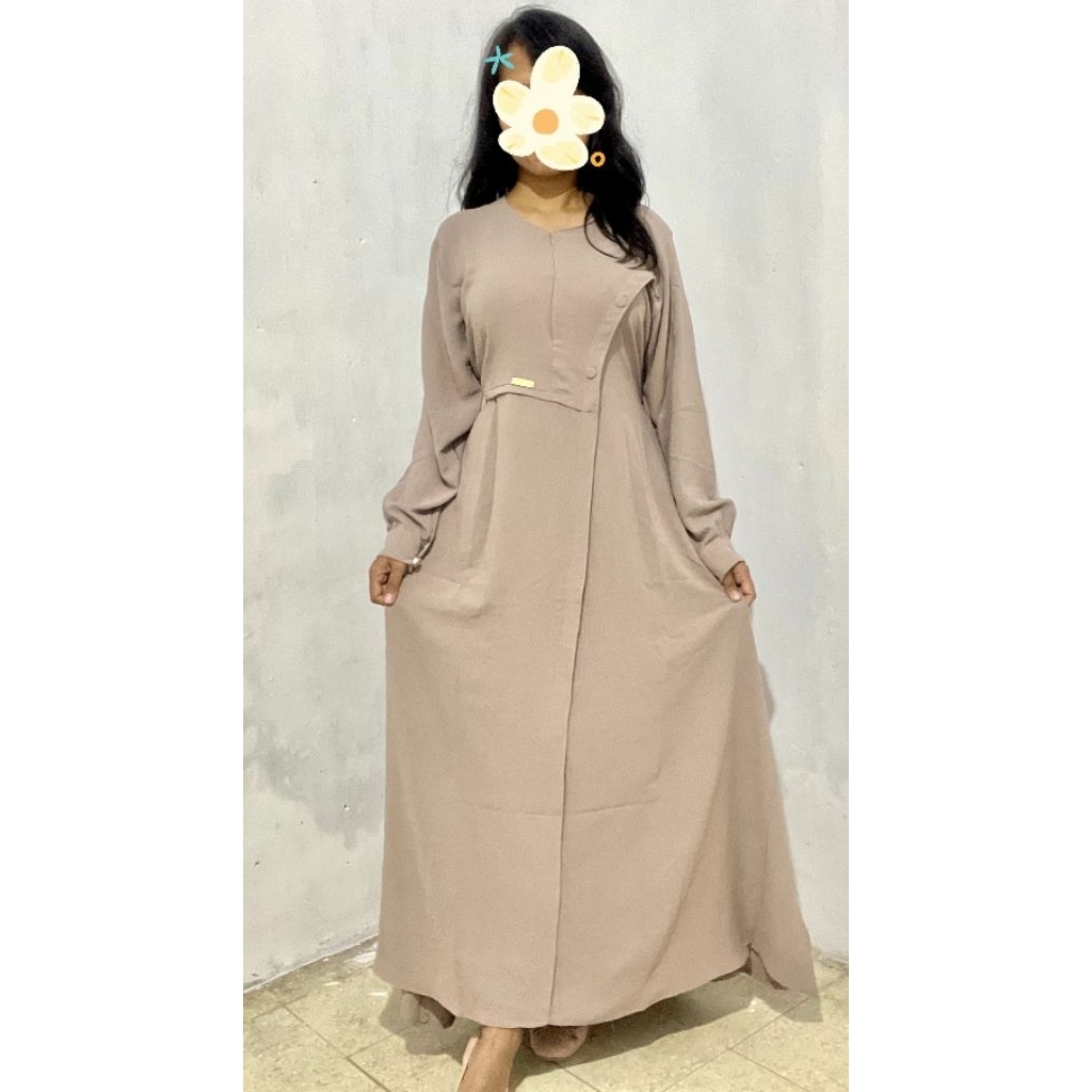 dress gamis wanita kekinian