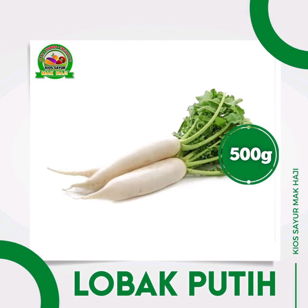

Lobak putih segar 500g