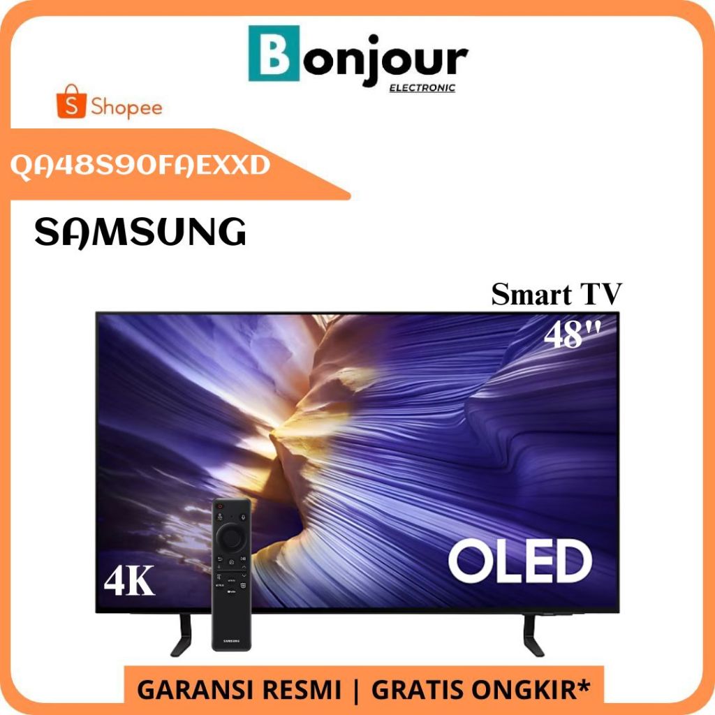 OLED TV Samsung 48 Inch QA48S90FAEXXD Smart TV 48S90F Samsung 4K S90F