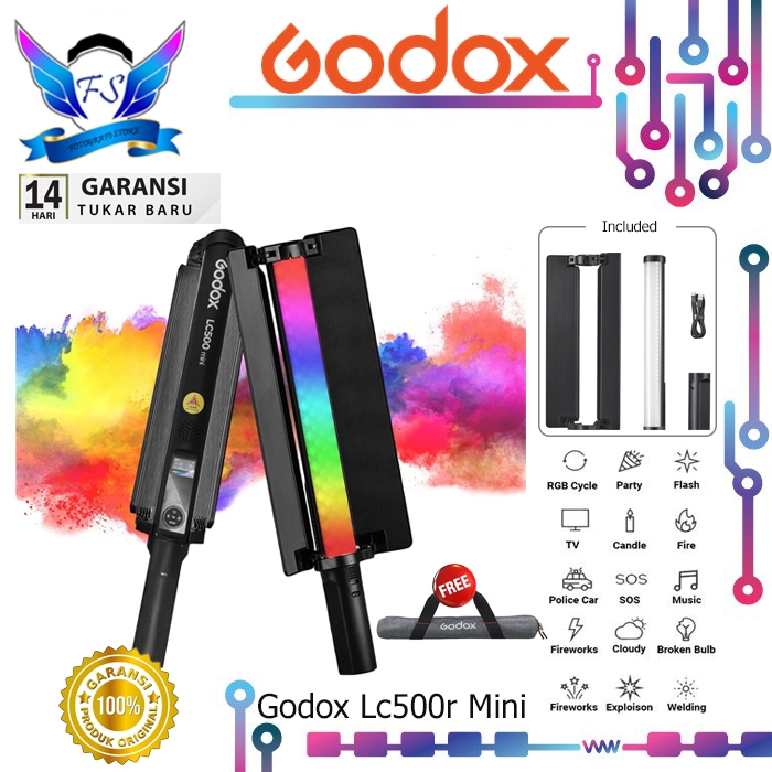 Godox LC500R Mini RGB LED Light Stick 45cm LC 500R LC-500R Original